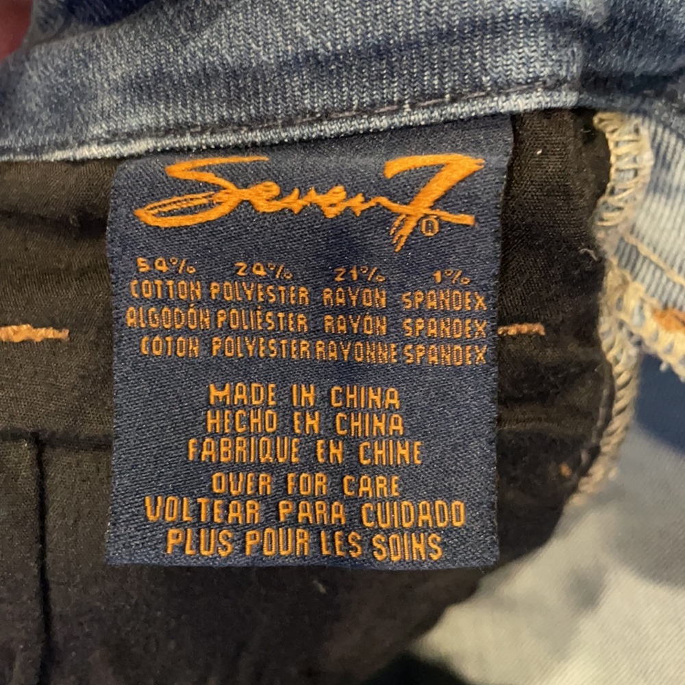 Seven7 Mid Rise Skinny Distressed Jeans - Picture 8 of 10